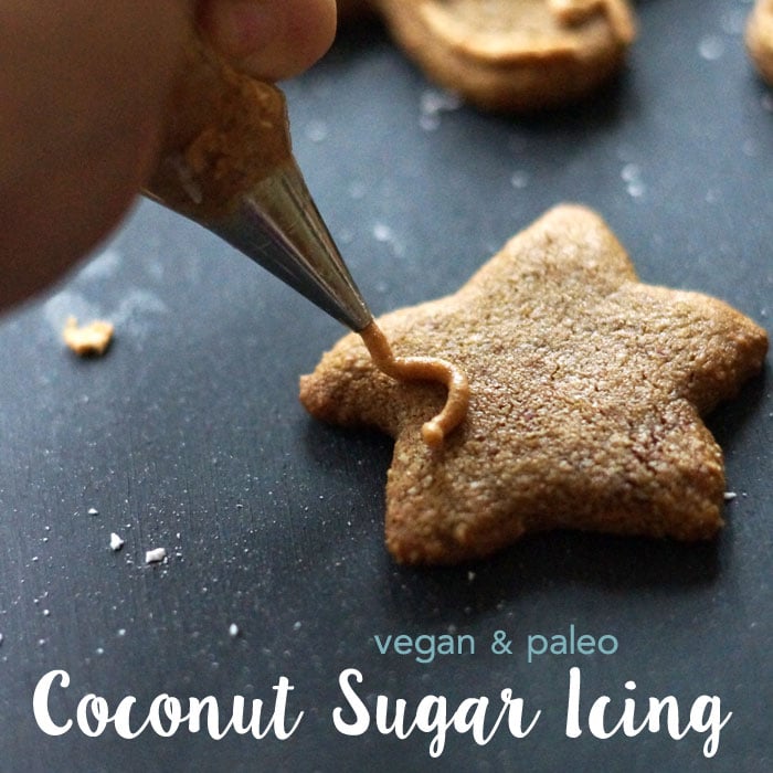 Easy Vegan Paleo Coconut Sugar Icing: No Refined White Sugar!
